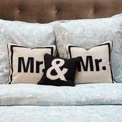Jonathan Adler UK Mr. Needlepoint Cushion Cushions & Throws