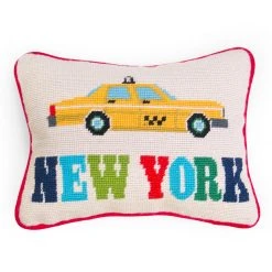 Jonathan Adler UK New York Needlepoint Throw Cushion Décor