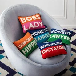 Jonathan Adler UK Honest Lawyer Needlepoint Cushion