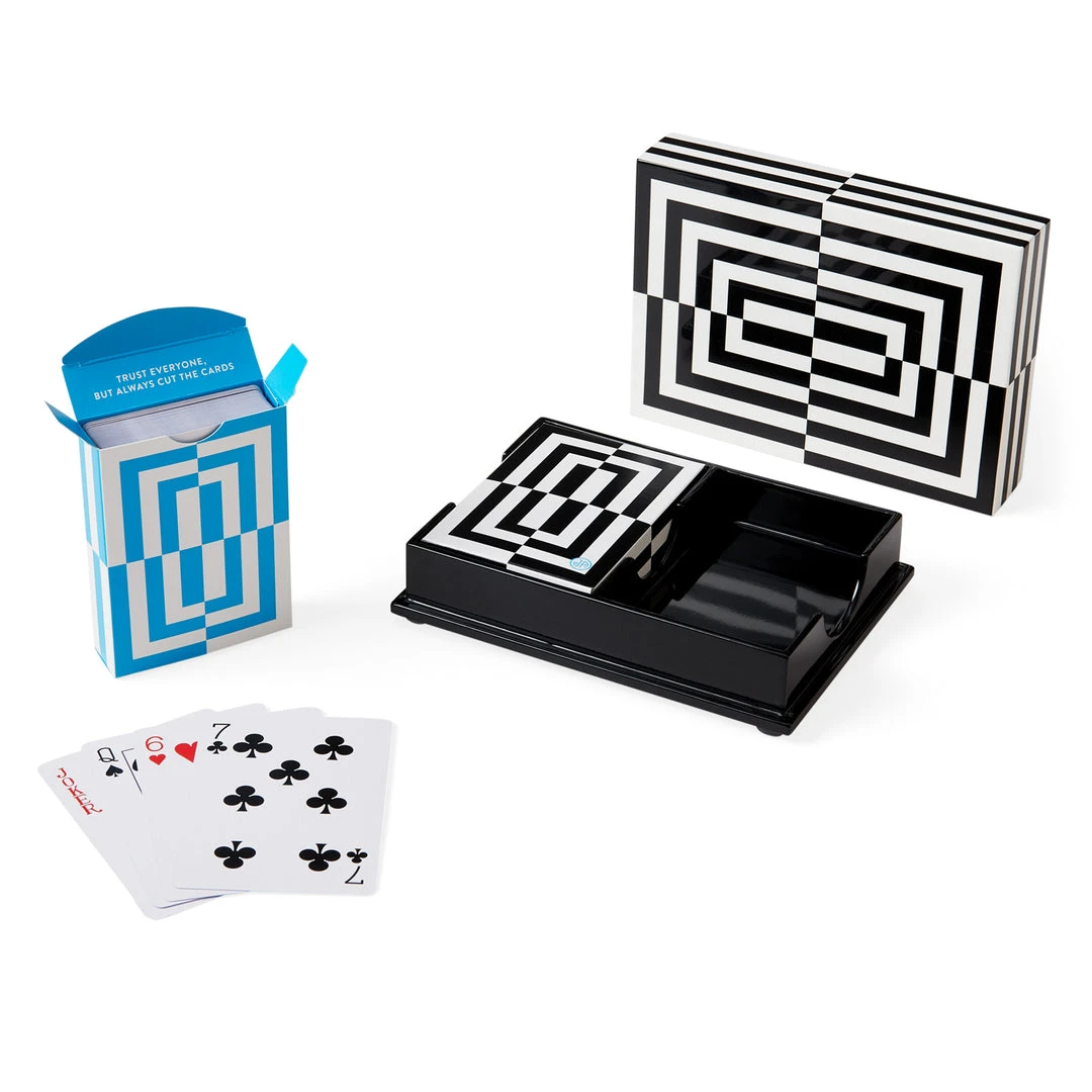 Jonathan Adler UK Op Art Lacquer Card Set Décor