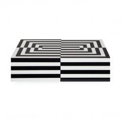 Jonathan Adler UK Large Op Art Lacquer Box