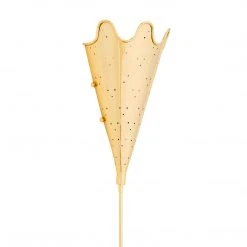 Jonathan Adler UK Lighting Brass Ripple Torchiere Sconce