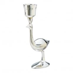 Jonathan Adler UK Silver-Plated Ostrich Candle Holder