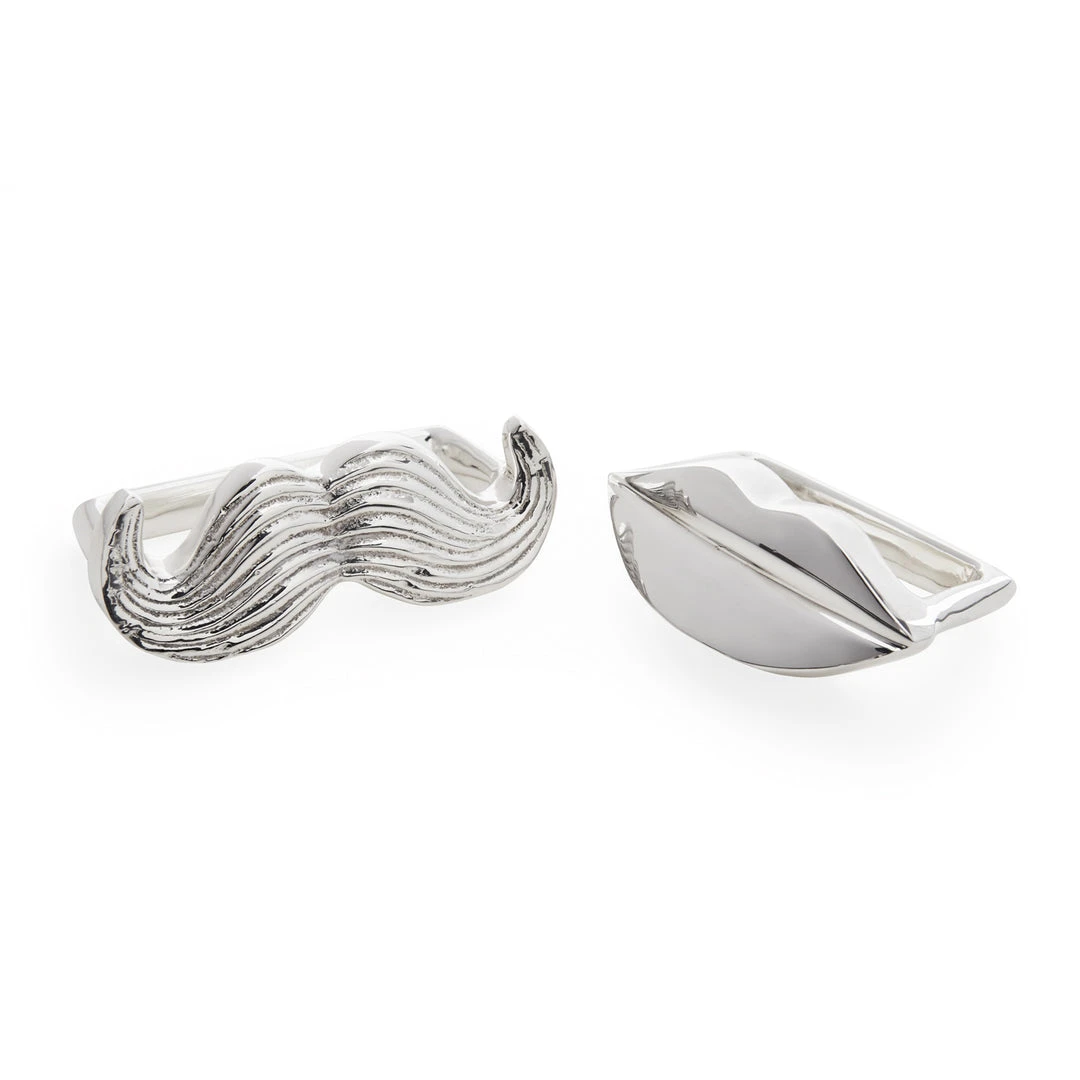 Jonathan Adler UK Head To Toe Mr. & Mrs. Muse Silver-Plated Napkin Rings