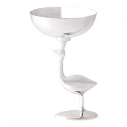 Jonathan Adler UK The Kingdom Silver-Plated Ostrich Petite Serving Bowl