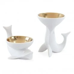 Jonathan Adler UK Fish Salt & Pepper Cellars Serveware & Mugs