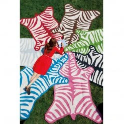 Jonathan Adler UK Zebra Peruvian Flat Weave Rug Rugs